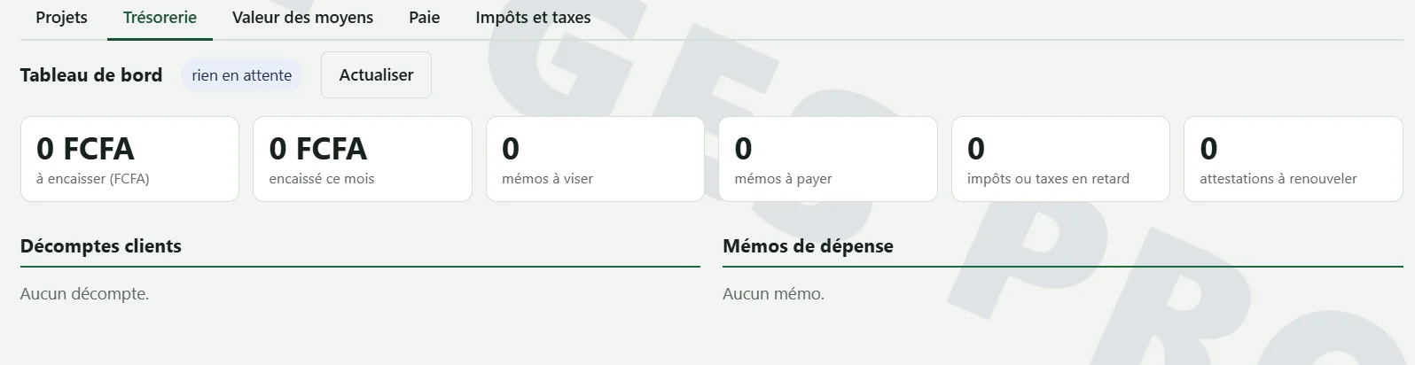 Trésorerie