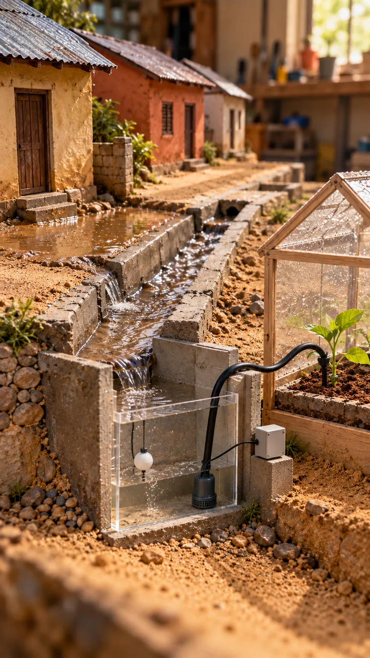 Réserve d'eau et pompage